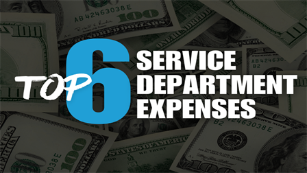 Top Six Top Six Service Department Expenses