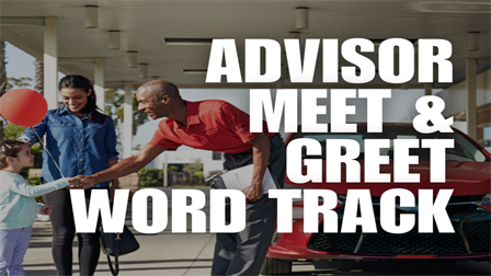 Advisor Meet and Greet Word Track